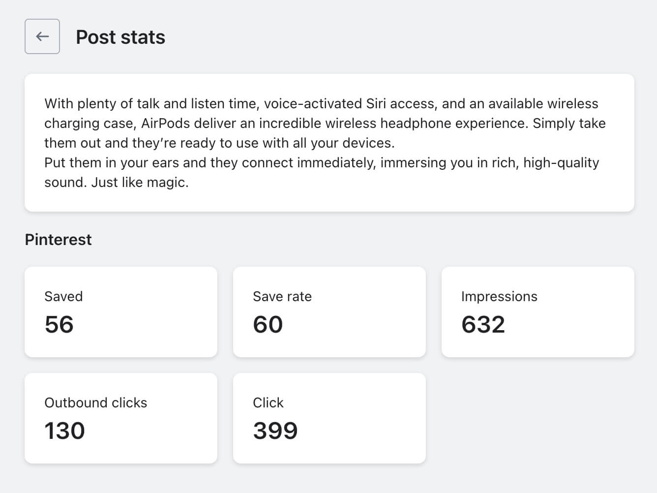 View analytics in Charly App